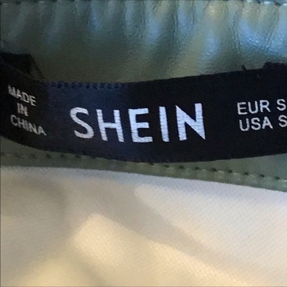 New Flap Pocket Front Belted Faux Leather Jacket/Shacket Size Small - Picture 7 of 9